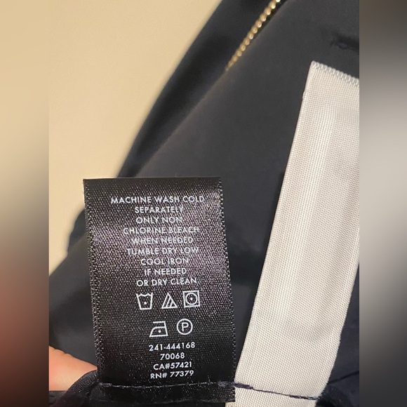 Ann Taylor  Navy Anorak Windbreaker - Picture 6 of 6